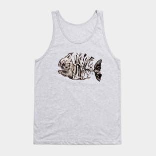 Fish skeleton Tank Top